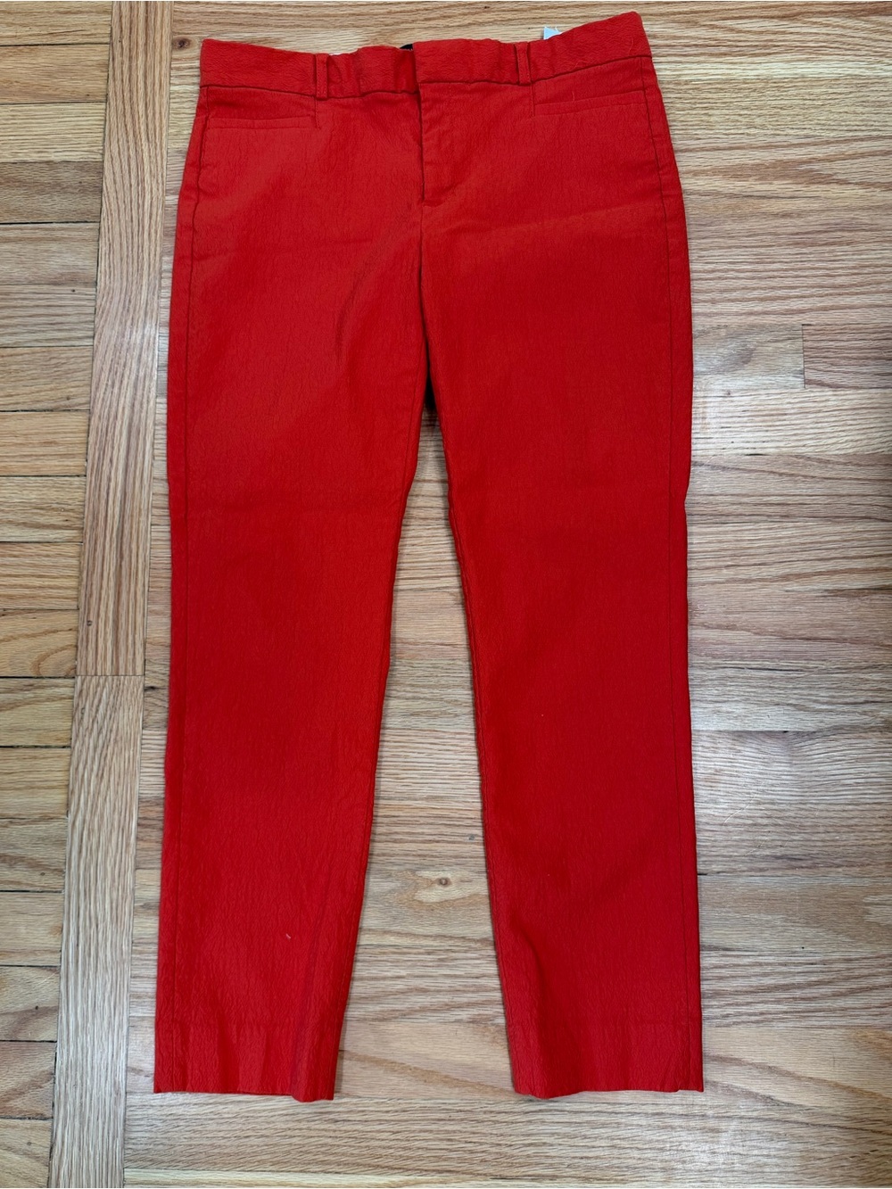 Banana Republic Red Cropped Ankle Pants